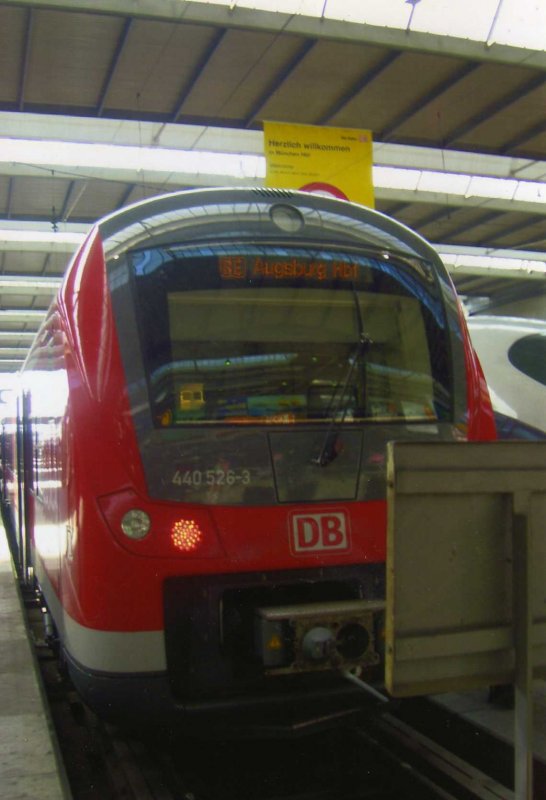 Fugger Express in M�nchen Hbf zur�ck nach Augsburg Hbf Br