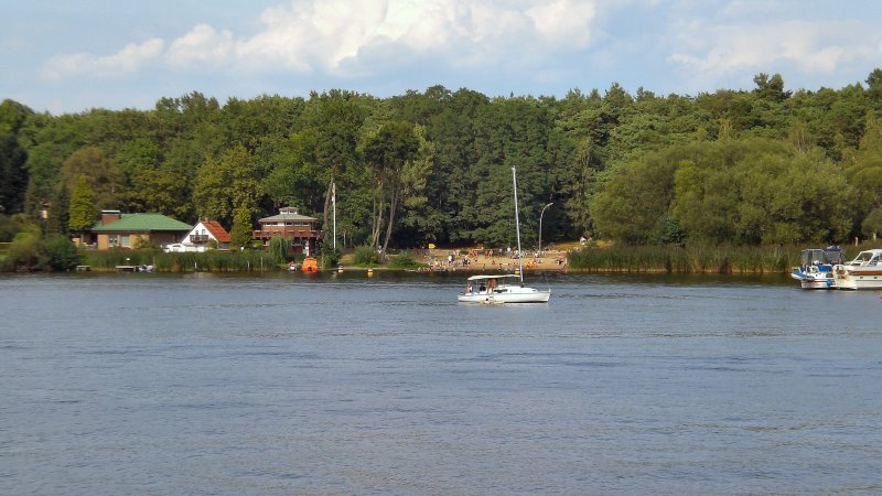Tegeler See, Blick zum Bad - Aufnahme vom Sommer 2007