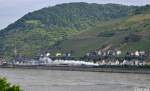 03 1010 und 127 001-6 mit einem Sonderzug nach Horb am 15.06.2013 zwischen Lorchhausen und Lorch.
