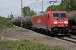 185 207-8 (Railion) in Bonn-Oberkassel am 17.5.2012.