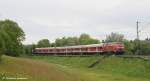 218 326 mit RE 28634 (SdZ) Aulendorf - Mannheim Hbf (Ludwigshafen/Rhein => Abstellung) f�hrt zum Katholikentag in Mannheim um 7:49 Uhr durch Wendlingen am Neckar. N�chster Halt Kornwestheim Pbf (zum Personalwechsel). (18,05,2012)