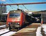 DSB 3008 mit IR nach Hannover in Fredericia am 21.03.2001.