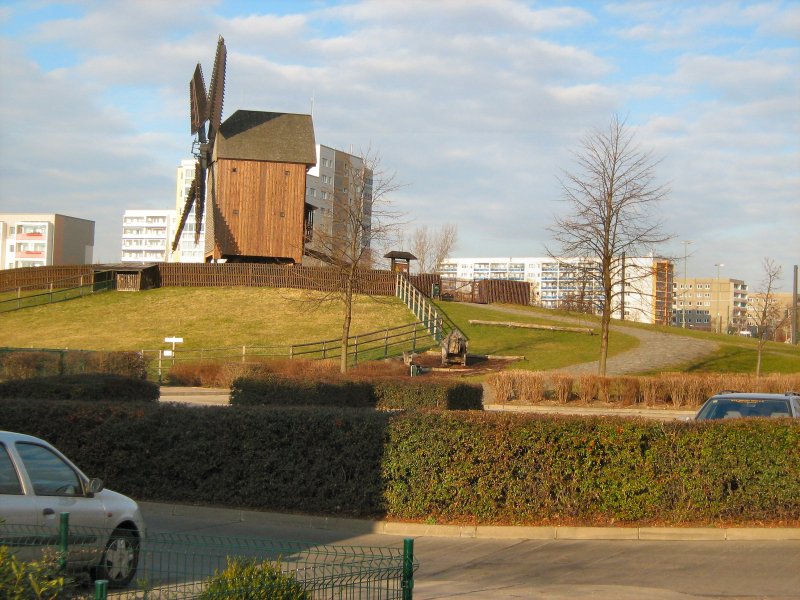 Blick zur Windm�hle Marzahn, Februar 2008 