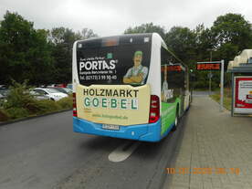 Bus Nummer 8 wurde aufgenommen am 10.07.2020 am Langenfelder S-Bahnhof.