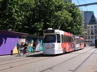 HTM Strassenbahn 3147 Hofweg, Den Haag 20-05-2025.