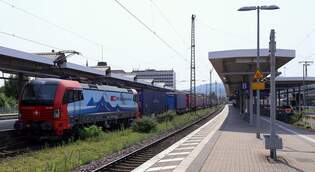 SBB Cargo 193 466-0  Bellinzona  REV/NO.BO/28.07.2025 mit Gruber-KLV Durchfahrt Koblenz Hbf.