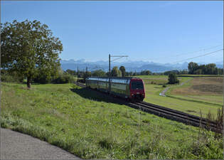 S-Bahn Zrich mit Re 450 014 auf dem Weg nach Kempttal.