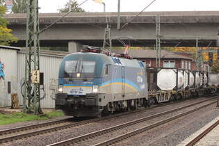 BR 182 911-8 D-EVB mit KLV-Zug durch HH-Harburg Richtung Maschen.