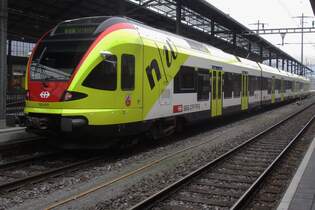 Werbeflirt 521 017 steht am 30 Dezember 2018 in Olten.
