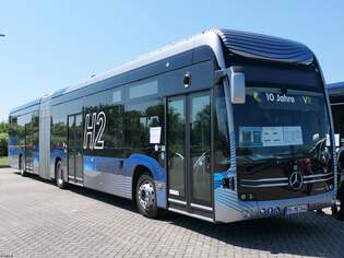 Mercedes eCitaro fuel cell Vorfhrwagen zu Gast bei der VVR in Stralsund.