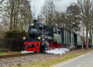 Die Jung Schmalspur Dampflok 20  Haspe  der Selfkantbahn bzw.