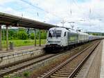 Am 22.05.2025 berfhrte die RADVE 183 500 in Naumburg (S) Hbf den MVG 6616 von Delitzsch nach Mnchen.