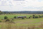 Start Mitteldeutschland 1648 xxx als RB 73925 von Laucha (U) nach Naumburg (S) Ost, am 13.09.2025 bei Kleinjena.