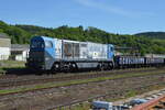 Am 10.05.2025 war die MAG G2000 (1037) wieder im Bauzugeinsatz bei umfangreichen Gleis- und Weichenerneuerungen im Bahnhof Arnsberg.