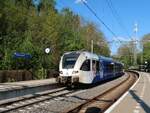   Arriva Stadler Triebzug E-GTW 2/6  426 mit dem Name  Pieke Dassen  und 430 mit dem Name  Sjeng Kremers  G2 Bahnhof Schin op Geul 26-04-2025.