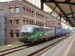RFO (Rail Force One) Vectron Lokomotive 193 946-1  (91 80 6193 946-1 D-ELOC) Gleis 1 Bahnhof Hengelo 17-04-2025.
