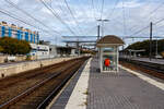 Der Bahnhof Ans an der Bahnstrecke Brssel–Lttich am 21 Oktober 2025.