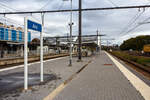 Der Bahnhof Ans an der Bahnstrecke Brssel–Lttich am 21 Oktober 2025.