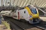 Triebzug M7 gebaut von Bombardier, (jetzt Alstom), wird seit 2018 an die SNCB ausgeliefert, sie knnen mit Selbstfahrenden Triebzgen oder mit E-Loks gekoppelt werden.