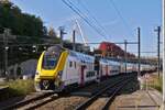 Triebzug M7, gebaut von Bombardier, (jetzt Alstom), wird seit 2018 an die SNCB ausgeliefert, sie knnen mit Selbstfahrenden Triebzgen oder mit E-Loks gekoppelt werden.