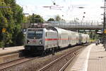 BR 147 556 D-DB als (IC 2047 Karlsruhe Hbf -> Dresden Hbf) durch Mainz-Bischofsheim Richtung Mainz Hbf.