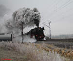 23 058 verlsst Retzbach-Zellingen mit dem Sonderzug Wrzburg Rundfahrt Runde 2.