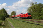 245 014 schiebend an einer  RB 40  in Richtung Mnchen.