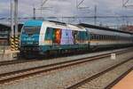 ALEX/Lnderbahn/Netinera 223 064 steht am 30 Mai 2025 mit der Zapadny-Express nach Mnchen Hbf abfahrtbereit in Plzen hl.n.