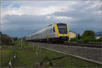 612 129 und 612 008 am knftigen Haltepunkt Warmbach.