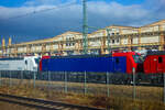 Frisch aus der Produktion, noch nicht ausgeliefert und noch ohne SBB Cargo AG Werbung, die SIEMENS Vectron AC – 193 070-0 (91 80 6193 070-0 D-RCM) fr die RCM Rail Care and Management GmbH