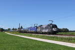182 510  Beethoven  und 182 521 mit einem Kesselwagenzug aus Mnchen kommend am 31.