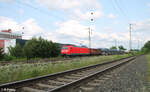 185 100-5 zieht mit einem gemischten Gterzug durch Nrnberg Hohe Marter.