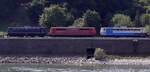 BYB 110 262-3 + BYB 151 113-8 + SRI 151 075-9 + Henkelzug und am Ende hingen noch 139 287 und eine USP 2000 SWS der Bahnbau Gruppe.