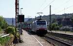 RP/LINEAS 186 505 mit Gterzug gen Koblenz aufgenommen in Boppard am Hbf.