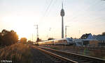 5812 037 als ICE 702 Mnchen nach Berlin durch Nrnberg Hohe Marter.