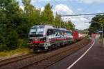 Die an die SBB Cargo International AG vermietete mit XLoad ausgestattete SIEMENS Vectron 193 542  Kapellbrcke Luzern  (91 80 6193 542-8 D-SIEAG) der SdLeasing GmbH, Stuttgart (eingestellt