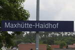  Maxhtte-Haidhof  an der Strecke Regensburg-Hof.