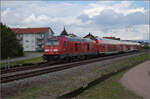 245 035 am knftigen Haltepunkt Warmbach.