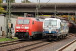 BR 6193 848-9 D-EGP als Lz Richtung Hafen und BR 152 105-3 D-DB als Lz Richtung Maschen/Buchholz.