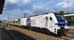 Heavy Haul Power International GmbH, Erfurt [D] mit der geleasten ELP Eurodual Lok   2159 251-8  [NVR-Nummer: 90 80 2159 251-8 D-ELP] und einem Baustoff-Schttguttransportzug (leer) am 16.07.25