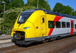 Detailbild des HLB 563 802 / 563 902 (94 80 0563 802-8 D-HEB / 94 80 0563 902-6 D-HEB), einer der drei neuen zweiteiligen Hybridtriebzge (E/Akku) der BR 563 vom Typ SIEMENS Mireo Plus B der HLB