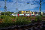 Bei Dsseldorf begegnet unserem IC am 24 Juni 2025 der VT 111 (95 80 0609 111-9 D-REGIO, ein Integral S5D95, der Regiobahn / Regionale Bahngesellschaft