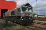 Am Tag der Schienen 21 September 2025 knnte Mann bei Rheincargo in Neuss am Kaiser eine netter Ausstellung von altere und ganz neue Loks der RhC beobachten.