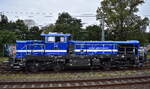Spitzke Logistik GmbH mit ihrer nagelneu ausgelieferten vossloh DE 18 Loks  DE 18-SP-306  [NVR-Nummer: 92 80 4185 306-2 D-SLG] am 01.10.25 Hhe S-Bahnhof Berlin Springpfuhl.