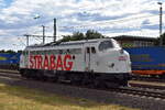 STRABAG BMTI Rail Service GmbH mit ihrer NoHAB  V 170 1147  (NVR:  92 80 1227 007-2 D-BRS ) am 10.07.25 Hhe Bahnhof Magdeburg Hbf.