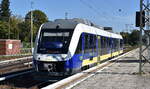Regionalverkehre Start Deutschland GmbH (Start Niedersachsen Mitte) mit dem Lint 41H  648 482  (NVR:  95 80 0648 482-7 D-RVSD ) berraschend am 11.09.25 Durchfahrt Bahnhof Berlin Wannsee.