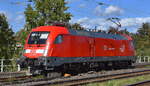 DB Systemtechnik GmbH, Minden (Westfalen) [D] mit ihrer  182 506  [NVR-Nummer: 91 80 6182 506-6 D-DB] am 15.09.25 Hhe Bahnhof Magdeburg-Neustadt.