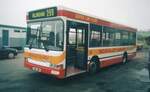 T67 JBA  1999 Dennis Dart MPD  Plaxton Mini Pointer B29F  Scarlet Band, West Cornforth, Ferryhill, County Durham, UK    T67 JBA was the first of three Dennis Dart MPDs, new to Scarlet Band amd the