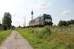 X4 E 855 alias 193 855 mit einem Containerzug in Nrnberg Hohe Marter.