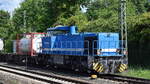 KRE - KombiRail Europe B.V., Rotterdam [NL] mit der geleasten northrail MaK G 1206 [NVR-Nummer: 92 80 1275 850-6 D-NRAIL] am Ende eines KLV-Zuges am 20.05.25 Hhe Bahnhof Hamburg-Harburg.